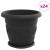 Ghivece pentru plante 24 pcs Negru Ø 34 x 28 cm Plastic GartenMobel Dekor