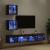 Unități TV de perete cu LED 5 pcs Lemn vechi Lemn compozit GartenMobel Dekor