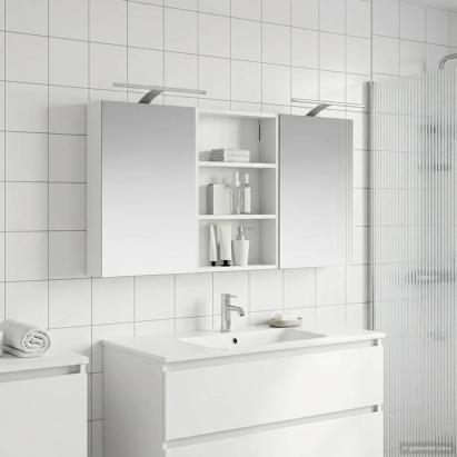 Set dulap baie cu raft 3 pcs 120 x 10,5 x 60,5 cm Lemn compozit GartenMobel Dekor