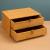 Cutie de depozitare 5Five cu 2 sertare din bambus, 25x20x14,5 cm