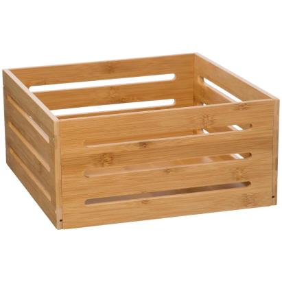 Cos de depozitare 5Five din bambus masiv, 31x15x31 cm, natur