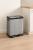Coș de gunoi Ariane din inox cu pedală, colectare selectivă 2 x 30L, argintiu
