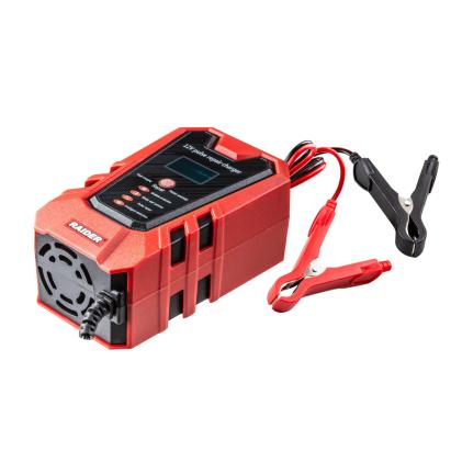 Încărcător baterie auto 12V 75Ah cu display LCD Raider RD-BC18