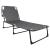 Sezlong pliabil 5Five Beach Chair cu cadru metalic si texaline, gri