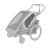 Carucior multisport dublu Thule Chariot Sport 2 pentru 2 copii, Natural Gold