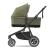 Carucior Thule Sleek verde kaki cu cadru negru, pliere compacta