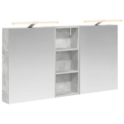 Set dulap baie cu raft 3 pcs 130 x 14,5 x 70 cm Lemn compozit GartenMobel Dekor