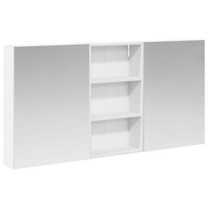 Set dulap baie cu raft 3 pcs 140 x 14,5 x 70 cm Lemn compozit GartenMobel Dekor