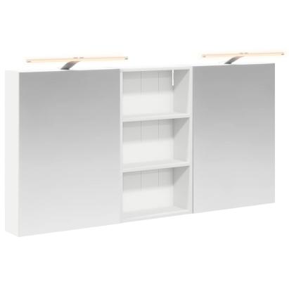 Set dulap baie cu raft 3 pcs 140 x 14,5 x 70 cm Lemn compozit GartenMobel Dekor