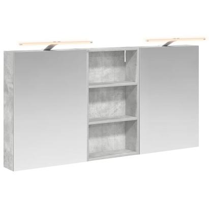 Set dulap baie cu raft 3 pcs 140 x 14,5 x 70 cm Lemn compozit GartenMobel Dekor