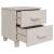 Noptiere HAMAR, 2 buc, alb, 40x35x44,5 cm, lemn masiv de pin GartenMobel Dekor