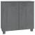 Servantă „HAMAR”, gri închis, 85x35x80 cm, lemn masiv pin GartenMobel Dekor