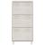 Pantofar „HAMAR”, alb, 59,5x35x117 cm, lemn masiv pin GartenMobel Dekor
