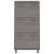 Dulap pantofi, gri deschis, 59,5x35x117 cm, lemn masiv de pin GartenMobel Dekor