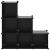 Organizator cub de depozitare, 6 cuburi, negru, PP GartenMobel Dekor