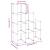 Organizator cub de depozitare, 9 cuburi, transparent, PP GartenMobel Dekor