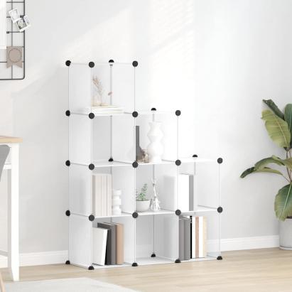 Organizator cub de depozitare, 9 cuburi, transparent, PP GartenMobel Dekor