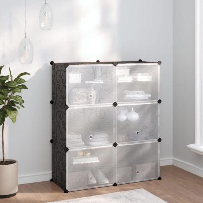 Suport de pantofi, negru, 84,5x31x93,5 cm, PP GartenMobel Dekor