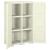 Dulap din plastic, 79x43x125 cm, vanilla ice, design de lemn GartenMobel Dekor