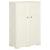Dulap din plastic, 79x43x125 cm, vanilla ice, design de lemn GartenMobel Dekor