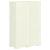 Dulap din plastic, 79x43x125 cm, vanilla ice, design de lemn GartenMobel Dekor