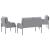 Seturi de canapele 3 pcs Gri deschis 115 x 56 x 80 cm placaj GartenMobel Dekor