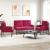 Seturi de canapele 3 pcs Roșu Vin 115 x 56 x 80 cm placaj GartenMobel Dekor