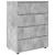 Dulapuri de depozitare Gri din beton 80 x 48 x 105 cm GartenMobel Dekor