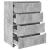 Dulapuri de depozitare Gri din beton 80 x 48 x 105 cm GartenMobel Dekor
