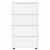 Dulapuri de depozitare Alb 60 x 48 x 105 cm Lemn compozit GartenMobel Dekor