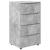 Dulapuri de depozitare Gri din beton 60 x 48 x 105 cm GartenMobel Dekor