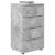 Dulapuri de depozitare Gri din beton 60 x 48 x 105 cm GartenMobel Dekor