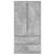 Dulap cu sertar Gri Beton 79,5 x 49 x 156 cm Lemn prelucrat GartenMobel Dekor