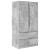 Dulap cu sertar Gri Beton 79,5 x 49 x 156 cm Lemn prelucrat GartenMobel Dekor