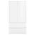 Dulap cu sertar Alb Lucios 79,5 x 49 x 156 cm Lemn prelucrat GartenMobel Dekor