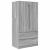 Dulap cu sertar Sonoma gri 79,5 x 49 x 156 cm Lemn prelucrat GartenMobel Dekor