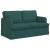Set de canapea 2 pcs Verde închis 144 x 80 x 85 cm țesătură GartenMobel Dekor
