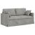 Set de canapea 2 pcs Gri deschis 158 x 78 x 80 cm Catifea GartenMobel Dekor