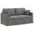 Set de canapea 2 pcs Gri închis 158 x 78 x 80 cm Catifea GartenMobel Dekor