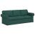 Set de canapea 2 pcs Verde închis 215 x 82 x 80 cm țesătură GartenMobel Dekor