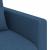 Set de canapea 2 pcs albastru 198 x 78 x 80 cm țesătură GartenMobel Dekor