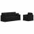 Set de canapea 2 pcs Negru 198 x 78 x 80 cm Catifea GartenMobel Dekor