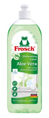 Detergent de vase Frosch Aloe Vera, delicat cu pielea, 750 ml
