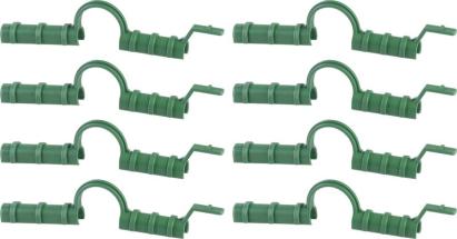 Clipsuri pentru fixare folie Strend Pro, 8 mm, verzi, set 8 buc