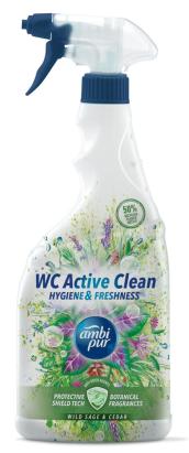 Spray WC Ambi Pur Active Clean salvie sălbatică și cedru 750 ml
