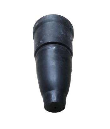 Cupla Schuko 16A/250V, IP44, negru, cauciuc