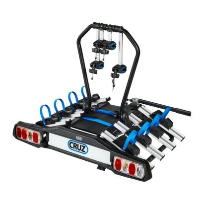 Suport pentru 4 biciclete, Cruz Pivot R3 940-516, cu prindere pe carligul de remorcare, 13 pini