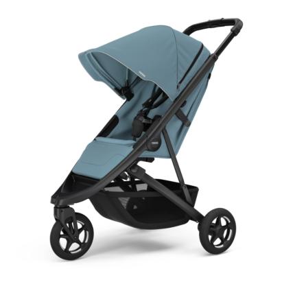 Carucior sport compact Thule Spring 2 Mid Blue, pliere cu o mana