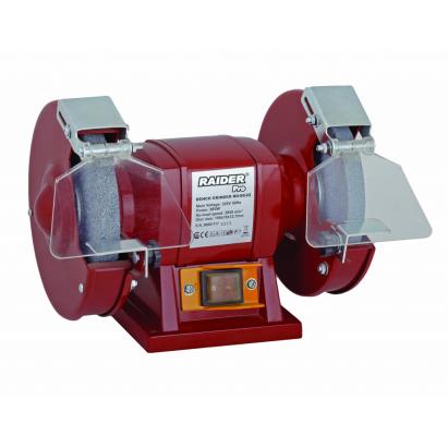 Polizor de banc Raider Pro 200 mm, 370W, pentru ascuțire și polizare