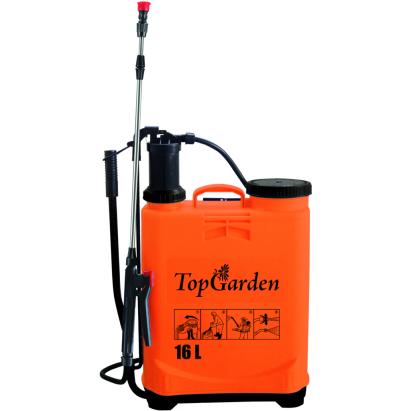 Vermorel de spate 16L TopGarden cu tija telescopica din inox